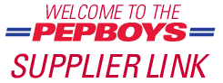 Welcome to the PEPBOYS Supplier Link